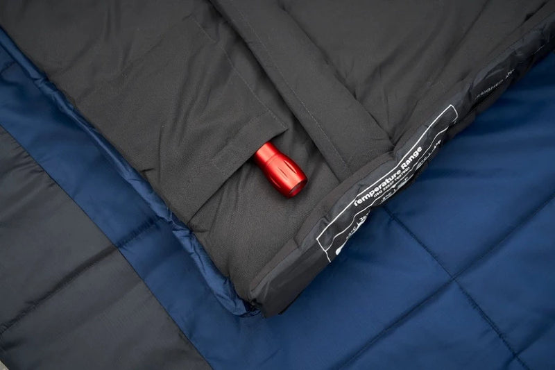 Black / Blue | Internal storage pocket with red torch inside