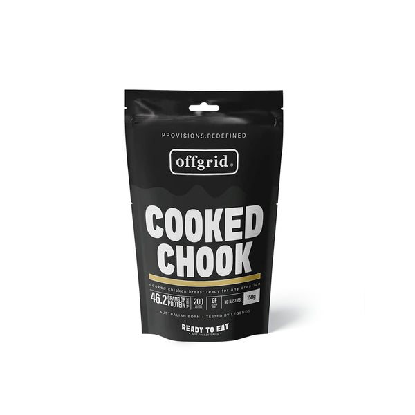 150g | Off Grid Cooked Chook Image Showing No Logos Or Titles.