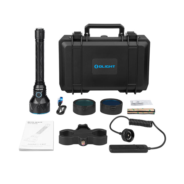 Black | Olight Javelot Pro Hunters Torch. Complete Kit Shown. 