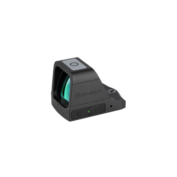 Green Dot | Olight Osight Green Dot 3MOA With Magnetic Charging Cover Image Showing Side View Of Osight.