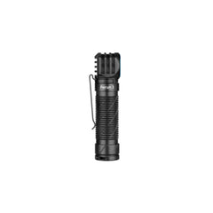 Black | Olight Perun 3 Reachargeable Headlamp 3000lms Image Showing Back View Of Torch Out Of The Headlamp Cradle.