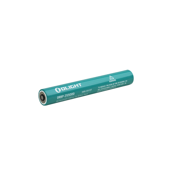 Olight Rechargeable Lithium-ion 5000mAh Battery Pack for Javelot Turbo 2 | Image Showing No Logos Or Titles.