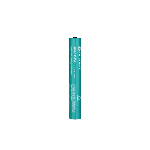 Olight Rechargeable Lithium-ion 5000mAh Battery Pack for Javelot Turbo 2 | Image Showing Up-Right View.