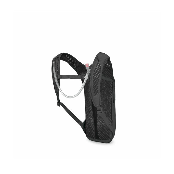 4L / Raven Black | Osprey Berm Hydration Pack Image Showing Angled Back View.