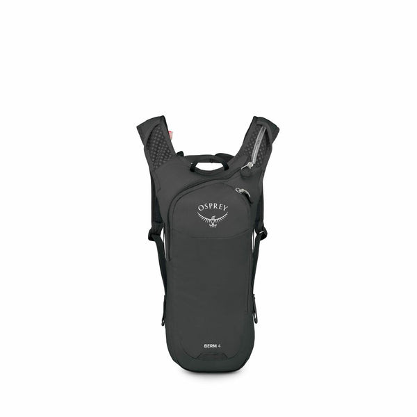 4L / Raven Black | Osprey Berm Hydration Pack Image Showing Front View.