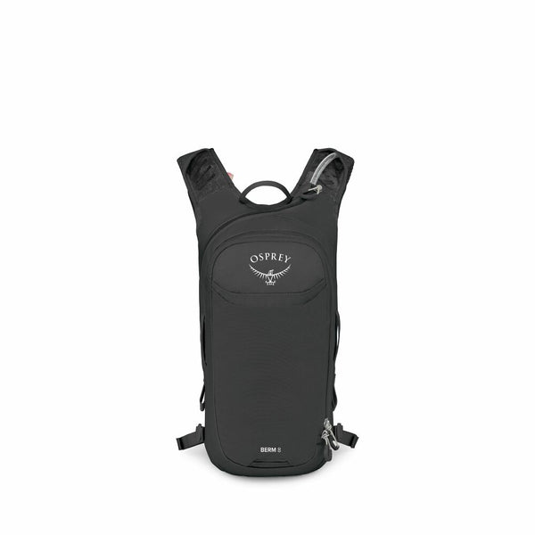 8L / Raven Black | Osprey Berm Hydration Pack Image Showing Front View.