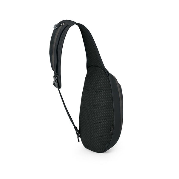 Black | Osprey Daylite Sling Image Showing Angled Back View.