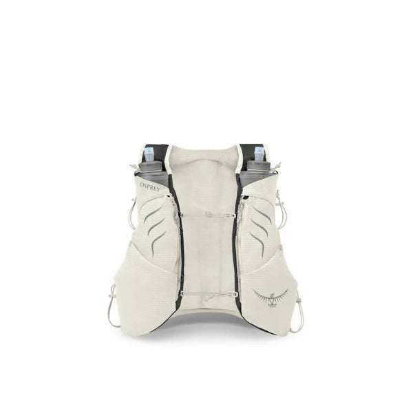 Mystery White | Osprey Duro Pro 10L Womens Hydration Vest With Flasks Image Showing Front View.