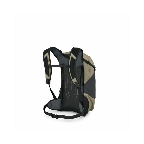 Olive/Tan-18L | Osprey Hikelte Backpack Image Showing Back View.