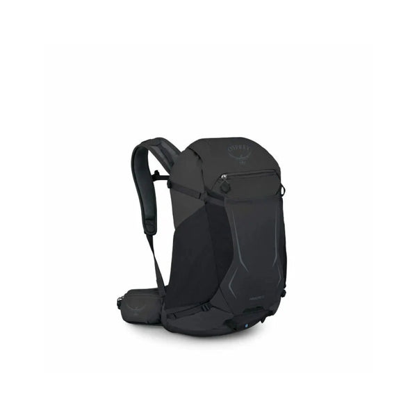Raven Black-32L | Osprey Hikelite Backpack Image Showing Side View.