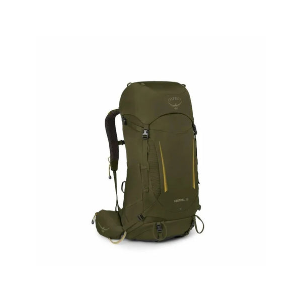 L-XL / Moss Green | Osprey Kestrel 38L Hiking Pack Image Showing No Logos Or Titles.