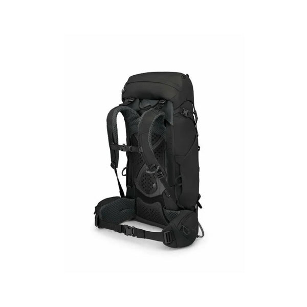 S-M / Black | Osprey Kestrel 38L Hiking Pack  Image Showing Back View.