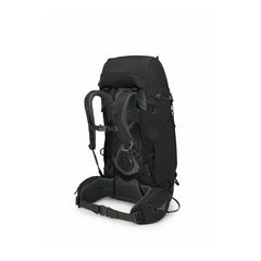 Black | Osprey Kyte 48L Hiking Pack Image Showing Back View.
