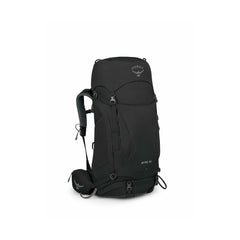 Black | Osprey Kyte 48L Hiking Pack Image Showing No Logos Or Titles, Front View.