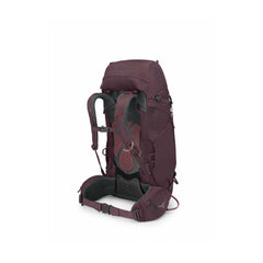 Elder Purple | Osprey Kyte 48L Hiking Pack Image Showing Back View.
