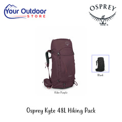 Osprey Kyte 48L Hiking Pack | Hero Image Showing All Logos, Titles And Variants.