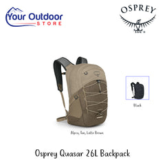Osprey Quasar 26L Backpack | Hero Image Showing All Logos , Titles And Variants.