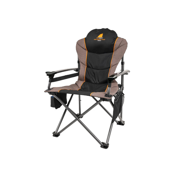 Black/Orange/Khaki | Oztent King Kokoda Chair Series lll Image Showing No Logos Or Titles.