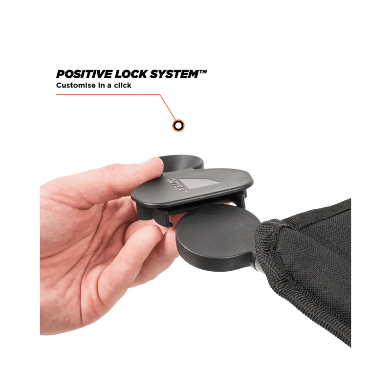 Double | Oztent Gliser Lounge Chair Series lll Image Showing View Of The Positive Lock System.