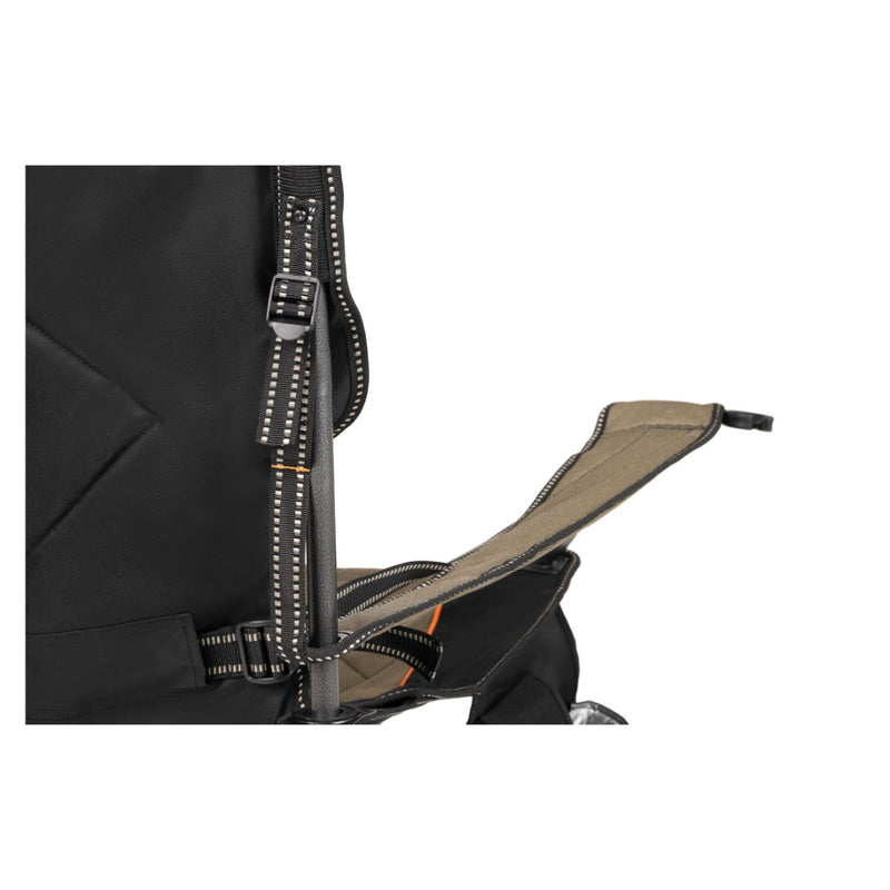Oztent Goanna Chair Series II | Image Showing Adjustable Lumbar Straps.