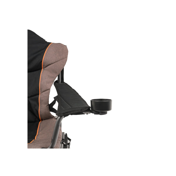 Oztent Lock-On Can Holder mage Showing Front View, On A Oztent Series lll Chair.