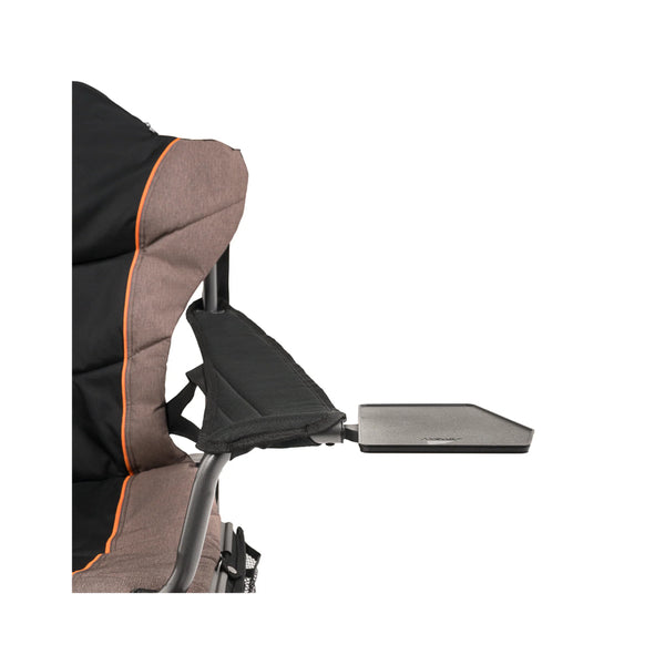 Oztent Lock-On Side Table | Image Showing Front View Of The Side Table On A Goanna Series lll Chair.(Chair Not Included)