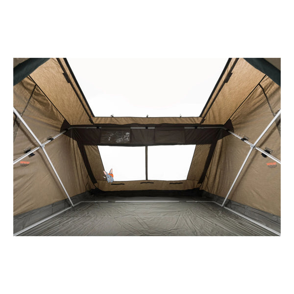 Khaki | Oztent RV-5 Plus Tent Image Showing Internal View.
