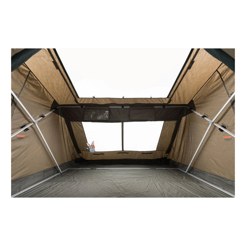 Khaki | Oztent RV-5 Plus Tent Image Showing Internal View.