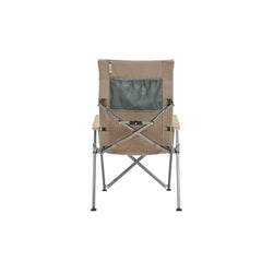 Taupe | Oztrail Cape Series Recliner Image Showing Back View.