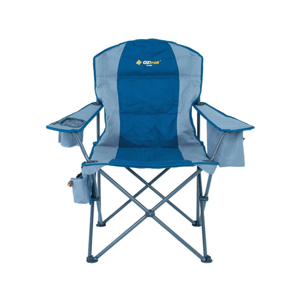 Blue | Oztrail Cooler Arm Chair Image Showing No Logos Or Titles.