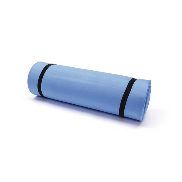 Blue | Oztrail Earth Mat Camper Deluxe Silver 10mm Mattress Image Showing No Packaging.