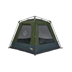 Green | Oztrail Fast Frame Tent 4 Person Image Showing Tent Up With Out Rain Cover On.