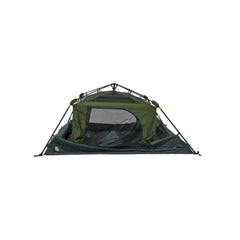 Green | Oztrail Fast Frame Tent 4 Person Image Showing Half Up.