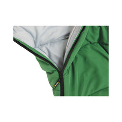 Green | Oztrail Kingsford Sleeping Bag 0 Deg Image Showing Close Up Of The Zipper And Inner Fabric.