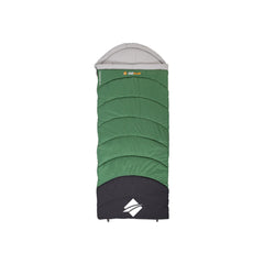 Green | Oztrail Kingsford Sleeping Bag 0 Deg Image Showing No Logos Or Titles, Full View.