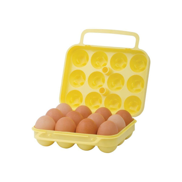 Yellow - 12 Piece | Oztrail Plastic Egg Carrier Image Showing No Logos Or Titles.