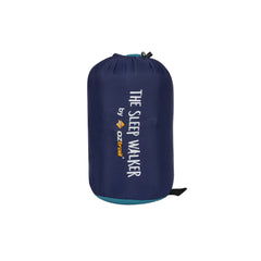 L/XL Blue | Oztrail Sleep Walker Sleeping Bag Image Showing Full View Of The Compression Sack.