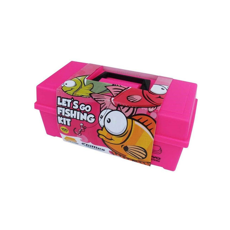 Pink | Plano Lets Go Fishing Kit Image Showing No Logos Or Titles.
