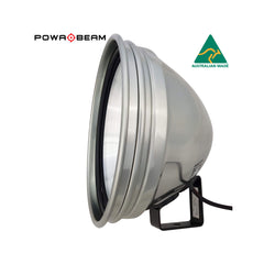 Powabeam 245mm HID 70W 12V Spotlight With Bracket | Image Showing Side View.