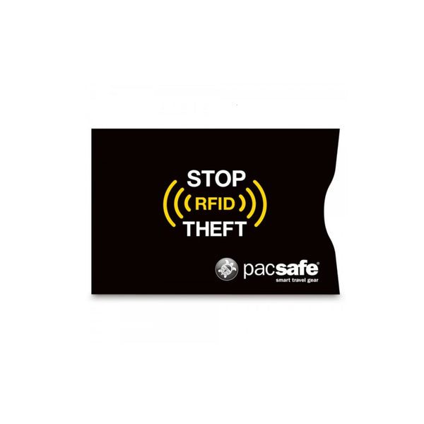 Black | Pacsafe RFID Blocking Card Sleeve  Image Showing No Cards.