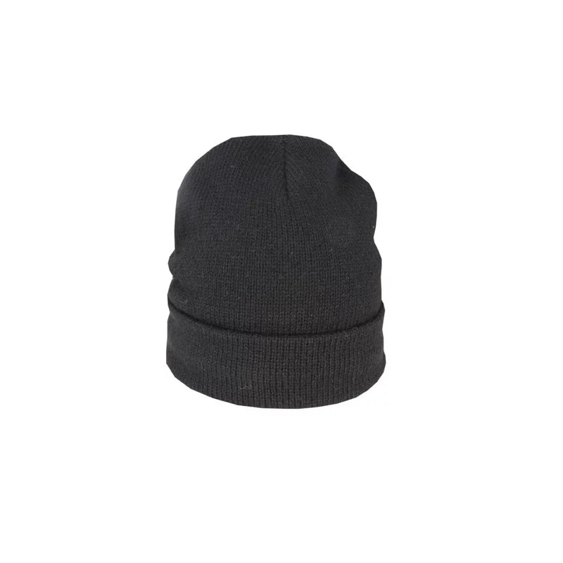 Black | Parker Ragg Wool Beanie With Thinsulate Lining Image Showing No Logos.