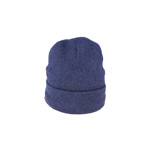 Navy | Parker Ragg Wool Beanie With Thinsulate Lining Image Showing No Logos.