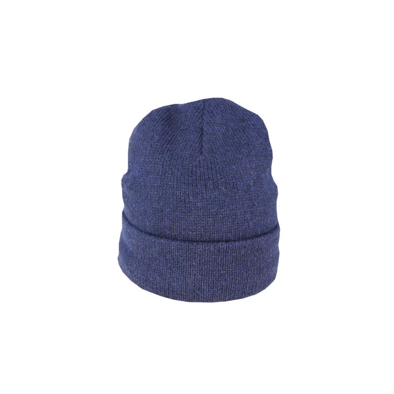 Navy | Parker Ragg Wool Beanie With Thinsulate Lining Image Showing No Logos.