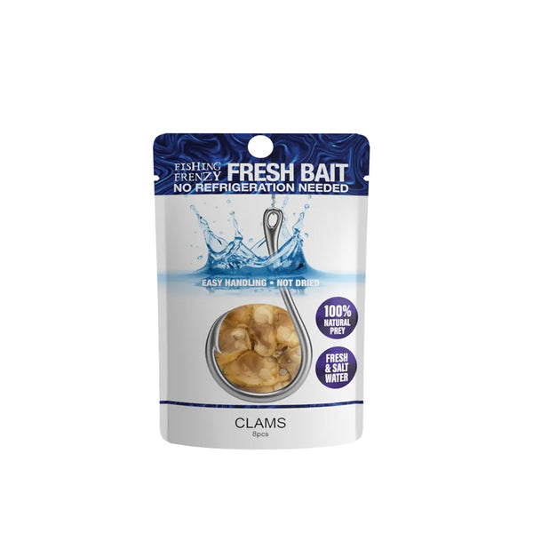 Clams | Fishing Frenzy Fresh Bait Image Showing No Logos Or Titles.