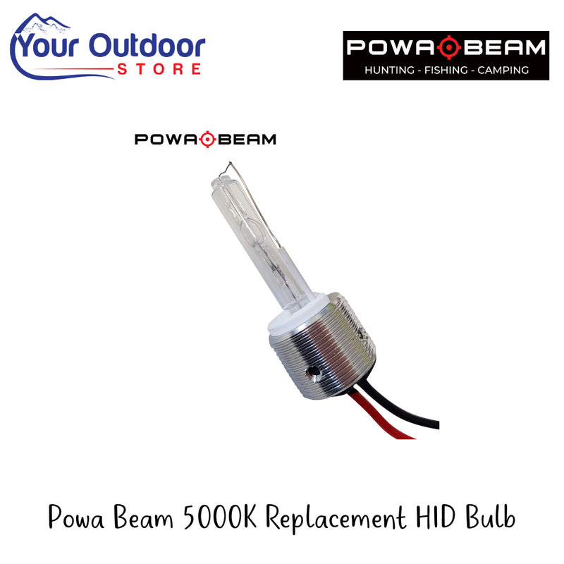 PowaBeam 5000K Replacement Bulb | Hero Image Showing All Logos And Titles.