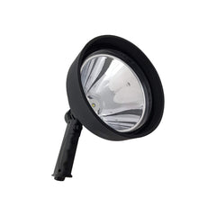 Black | Powa Beam Powa Lite Rechargeable Handheld Spotlight 1200LM Image Showing Side View.
