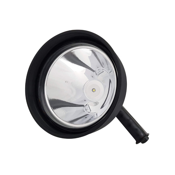 Black | Powa Beam Powa Lite Rechargeable Handheld Spotlight 1200LM Image Showing Front View.