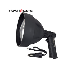 Black | Powa Beam Powa Lite Rechargeable Handheld Spotlight 1200LM Image Showing No Logos Or Titles.