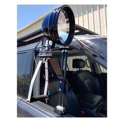 Black | Powa Beam Strut and Handle. Shown Fully Fitted To The Vehicle Door. 