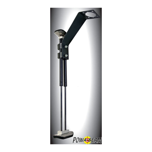 Black | Powa Beam Strut. Angled Front View.